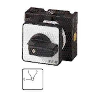 commutateur à gradin pour chauffage, cont.: 2, 32A, 0-2, 60DEG, à acc., encastré|Eaton industries-EONT3-1-91-E