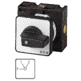 commutateur à gradin pour chauffage, cont.: 2, 32A, 0-2, 60DEG, à acc., encastré|Eaton industries-EONT3-1-91-E