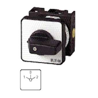 Inverseurs, Contacts: 2, 20 A, plastron: 1-0-2, 60DEG, à accrochage, encastré|Eaton industries-EONT0-1-8210-E