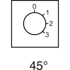 Harmony - étiquette pour interrupteur à came - 0 à 3 - 46x46mm|Schneider Electric-SCHXBCY7231