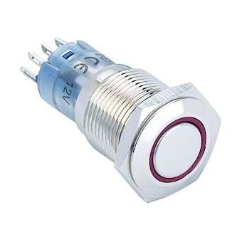 MAS2MQF-22ZE/R/24V/S/IP67: bouton poussoir 2NO/NF maintenu pour découpe D16mm|Mci coupatan-LCI093375