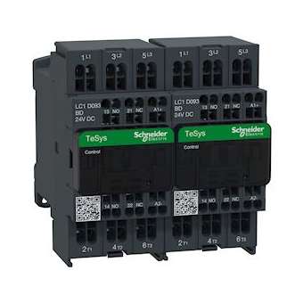 TeSys LC2D - contacteur inverseur - 3P - AC-3 440V - 9A - bobine 24Vcc|Schneider Electric-SCHLC2D093BD