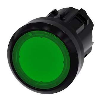 BOUTON-POUSSOIR LUMINEUX, VERT|Siemens Industries et Infrastructures-SIE3SU1001-0AA40-0AA0