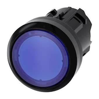 BOUTON-POUSSOIR LUMINEUX, BLEU|Siemens Industries et Infrastructures-SIE3SU1001-0AA50-0AA0