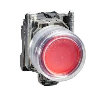 Harmony XB4 - bouton poussoir à impuls Atx - D22 - pour étiq - rouge - 1O - vis|Schneider Electric-SCHXB4BP42EX