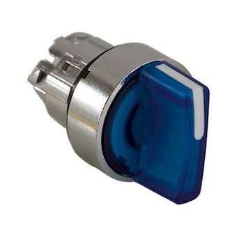 Harmony XB4 - tête bouton à manette lumineux - D22 - 3 pos rap GC - bleu|Schneider Electric-SCHZB4BK1763