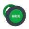 Harmony XB5 - tête bouton poussoir à impulsion - flush - marqué - vert|Schneider Electric-SCHZB5FA342