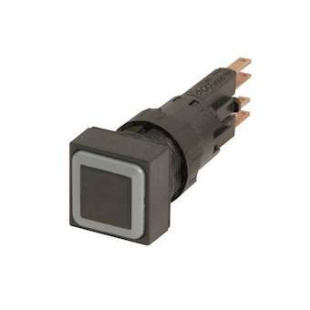 Bouton-poussoir, noir, à rappel|Eaton industries-EONQ25D-SW
