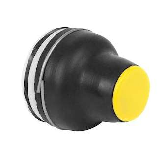 Harmony XACB - tête capuchonnée pour bouton-poussoir - jaune - 4mm, -40..+70DEGC|Schneider Electric-SCHXACB9125