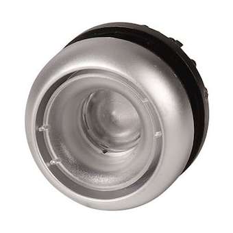 Bouton-poussoir lumineux, plat, sans étiquette, à accrochage|Eaton industries-EONM22-DRL-X