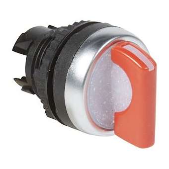 Osmoz compo - bouton tournant lum - manette - 3 posit. droites - 45DEG - rouge|Legrand-LEG024054