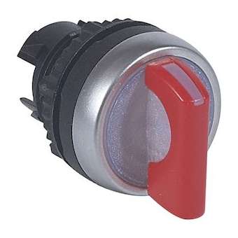 Osmoz compo - bouton tournant lum - manette - 3 posit. d et g - 45DEG - rouge|Legrand-LEG024057