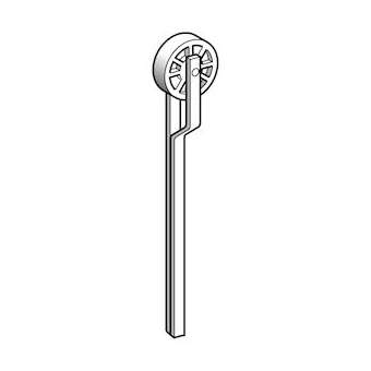 OsiSense XCRZ - levier inter.de pos. - levier à galet thermoplastique|Schneider Electric-SCHXCRZ02