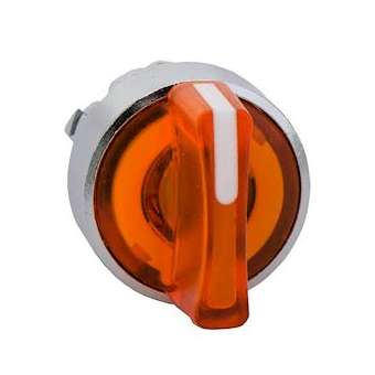 Harmony XB4 - tête bouton à manette lumineux - D22 - 3 pos fix - orange|Schneider Electric-SCHZB4BK1353