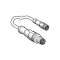 OsiSense XZ - rallonge - mâle M12 3broches droit - fem. M8 3broches droit - 1m