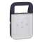 Lampe BAPI à LEDs 100 lm IP55 IK08 - 1,8W avec batteries Ni-Cd et 230V - gris