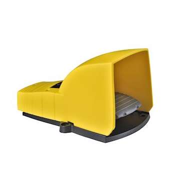Preventa XPEY - inter. à pied - simple - avec capot - plast.- jaune - 2O+2F|Schneider Electric-SCHXPEY711