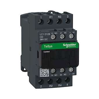 TeSys LC1D - contacteur - 4P (2F+2O) - AC-1 440V - 25A - bobine 36Vcc|Schneider Electric-SCHLC1D128CD