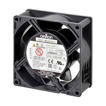 Ventilateur axial ca lame plastique cadre 92x38, basse vitesse, bornes|Omron electronics-OMRR89F-MS0938LP
