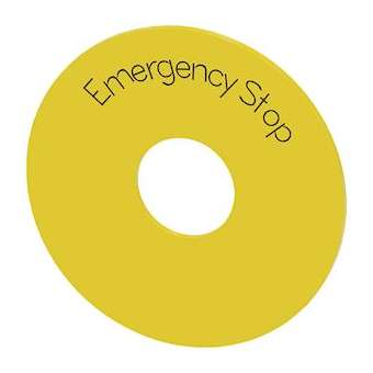 RONDELLE ARRET URGENCE, JAUNE|Siemens Industries et Infrastructures-SIE3SU1900-0BB31-0DA0