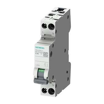 CIRCUIT BREAKER 4.5KA 1+N/1MW C4|Siemens Industries et Infrastructures-SIE5SL3004-7