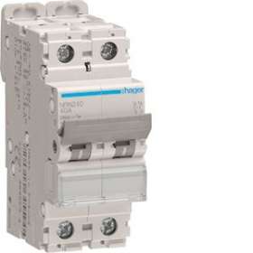 Disjoncteur 2P 20kA courbe C - 40A 2 modules|Hager-HAGNRN240