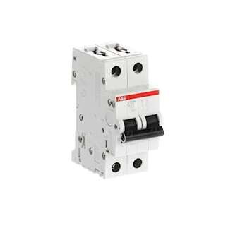 Disjoncteur S202M 2P 25A Courbe D Raccordement à vis - 15KA (2Modules)|ABB-ABB354265