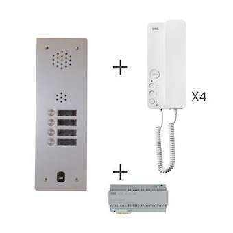 Kit Audio 1R 4Bp 2 Voice Programme|Urmet france-URMKA83-104