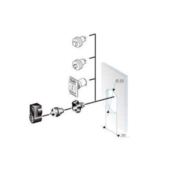 Spacial CRN - insert triangle 6mm coffret mural|Schneider Electric-SCHNSYTT6CRN