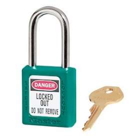 Cadenas Zenex Bleu Sarcelle - Clé identique - Retenue de clé - Anse 38mm dia 6mm|Master lock europe-SKP410KATEAL