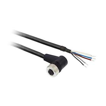 OsiSense XZ - Prolongateur m12 femelle 5p 2m pur 90deg|Schneider Electric-SCHXZCP12V12L2