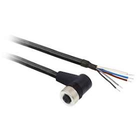 OsiSense XZ - Prolongateur m12 femelle 5p 2m pur 90deg|Schneider Electric-SCHXZCP12V12L2