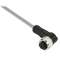 OsiSense XZ - connecteur pré-câblé - coudé femelle - M12 - 4 broches - PVC 2m