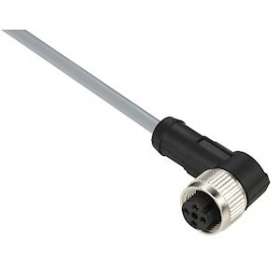 OsiSense XZ - connecteur pré-câblé - coudé femelle - M12 - 4 broches - PVC 2m|Schneider Electric-SCHXZCPV1241L2