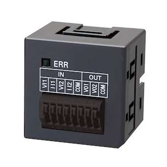 Sysmac nx1p carte optionnelle e/s analogiques sans vis, 2 x entrées analogiques|Omron electronics-OMRNX1W-MAB221