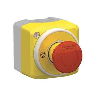 Harmony XAL - boite ARU avec étiquette lumin - blanc rouge - 1O+1F - 24V|Schneider Electric-SCHXALK178W3B140E