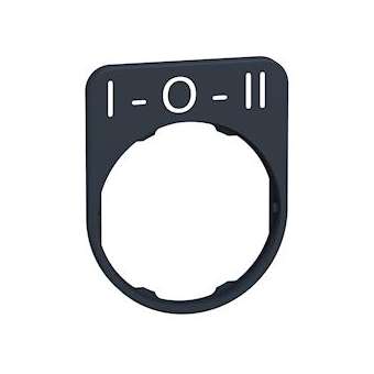 Harmony - porte-étiquette plate 30x40 - flush - plastique noir - I-O-II|Schneider Electric-SCHZBYFP2186