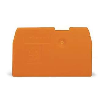 Plaque d'extrémité et intermédiaire/ Gris / Epaisseur 2 mm, série 870|Wago contact-WAG870-933