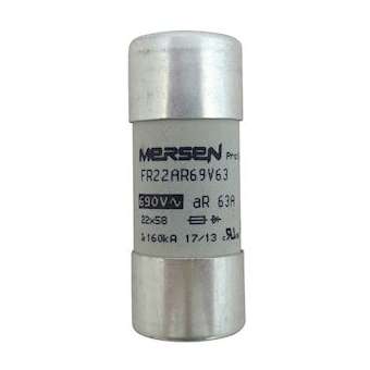 Fusible taille 22x58 - aR - 63A - 690V|Mersen ( ex ferraz shawmut )-FEZC1027320
