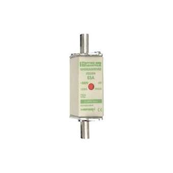 Fusible standard DIN taille NH000 - aM - 63A - 500V - Indicateur|Mersen ( ex ferraz shawmut )-FEZX232504