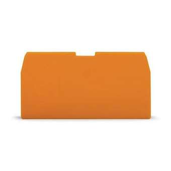 Plaque d'extrémité et intermédiaire/ Gris / Ep. 1 mm, série 870|Wago contact-WAG870-943