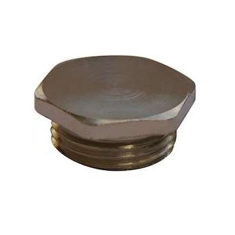 Bouchon 6 pans M20 laiton nickelé|SIB-SIBD4820109