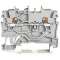 Borne de passage pour 2 conducteurs avec poussoir 1mm², gris|Wago contact-WAG2200-1201