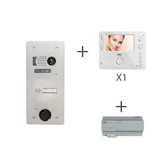 Kit Video Alu1R 1Bp 2 Voice Programmé|Urmet france-URMKV83-101