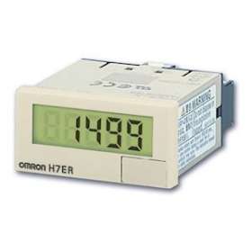 48x24 mm, lcd 4 chiffres, noir, 1.000 tps (1 imp./tour) / 1000 tpm (60 imp./tour|Omron electronics-OMRH7ER-N-B