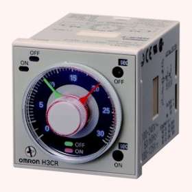 Temporisation, enfichable, 11 broches, 1/16din (48 x 48mm), temporisation doub|Omron electronics-OMRH3CR-FNAC24-48-DC12-48