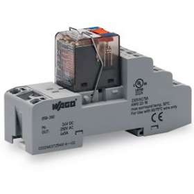 Embase avec relais 24 V DC - 4 RT|Wago contact-WAG858-390