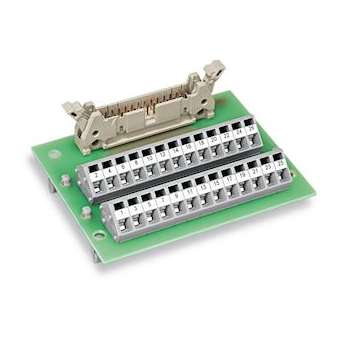 Module interface HE10 26 pôles sur pied sans boîtier|Wago contact-WAG289-405
