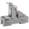 Embase avec relais 220 V DC - 4 RT