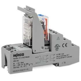 Embase avec relais 220 V DC - 4 RT|Wago contact-WAG858-308
